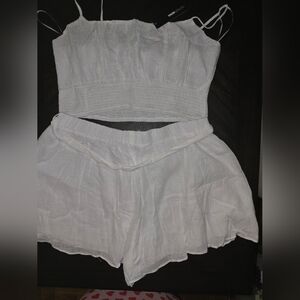 Beach Paradise Short Set - White
